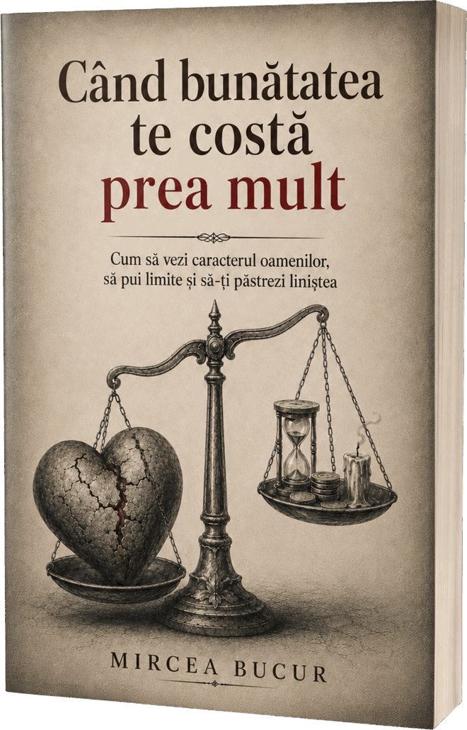 Cartea „Când bunătatea te costă prea mult” de Mircea Bucur